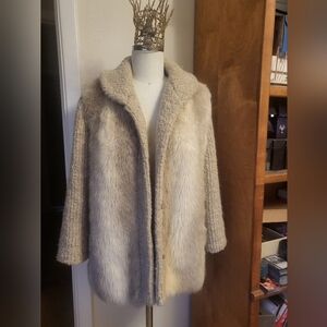 D'Esprit Faux Fur and Knit coat
